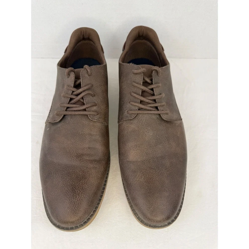 Dr. Scholls Mens Sync Oxford Shoes Brown Lace Up Casual Dress Shoes Size 11M‎